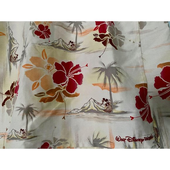 DIsney World Hawaiian Mickey Mouse Silk Wrap Skirt - Picture 5 of 5